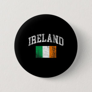 Bóton Redondo 5.08cm Bandeira Irlandesa Vintage Irlanda Dia de São Patr