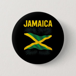 Bóton Redondo 5.08cm Bandeira Jamaicana Jamaica Lembrança Viagem Férias