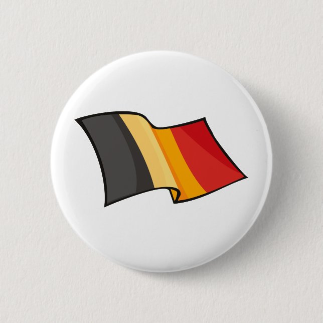 Bóton Redondo 5.08cm Bandeira legal de Bélgica (Frente)