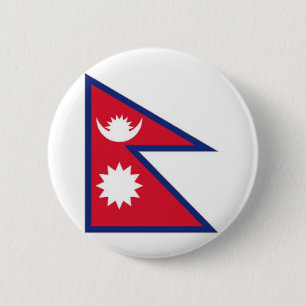 Bóton Redondo 5.08cm Bandeira nacional de Nepal
