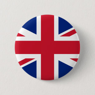 Bóton Redondo 5.08cm Bandeira Nacional do Reino Unido