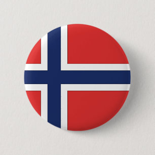 Bóton Redondo 5.08cm Bandeira norueguesa