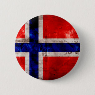 Bóton Redondo 5.08cm Bandeira norueguesa