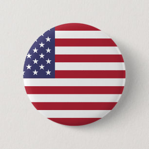 Bóton Redondo 5.08cm Bandeira Patriótica Americana