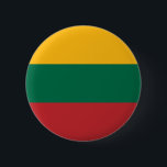 Bóton Redondo 5.08cm Bandeira Patriótica da Lituânia<br><div class="desc">Bandeira patriótica da Lituânia.</div>