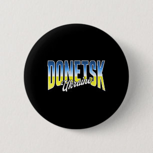 Bóton Redondo 5.08cm Bandeira Patriótica da Ucrânia Donetsk Orgulho Nac