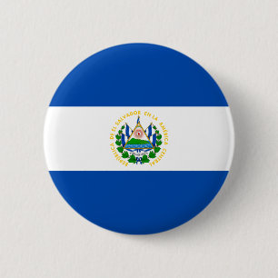 Bóton Redondo 5.08cm Bandeira Patriótica El Salvador