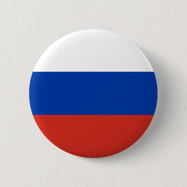 Bóton Redondo 5.08cm Bandeira Russa (Rússia) (Frente)