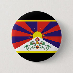 Bóton Redondo 5.08cm Bandeira tibetana