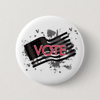 Bóton Redondo 5.08cm bandeira-voto do splatter