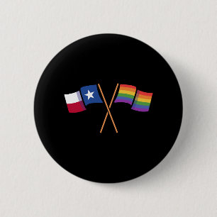 Bóton Redondo 5.08cm Bandeiras do Design do Orgulho do Texas para orgul