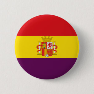 Bóton Redondo 5.08cm Bandera de la República Española