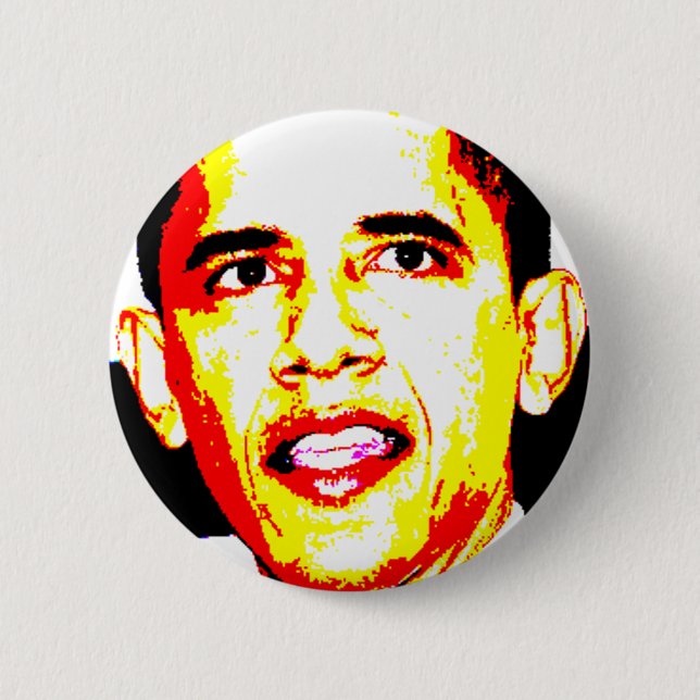 Bóton Redondo 5.08cm Barack Obama (Frente)