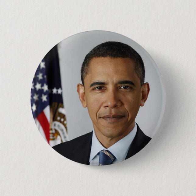 Bóton Redondo 5.08cm Barack Obama (Frente)