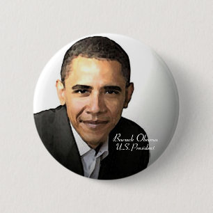 Bóton Redondo 5.08cm Barack Obama