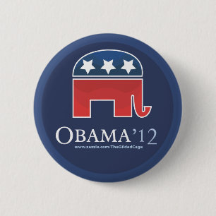 Bóton Redondo 5.08cm Barack Obama 2012