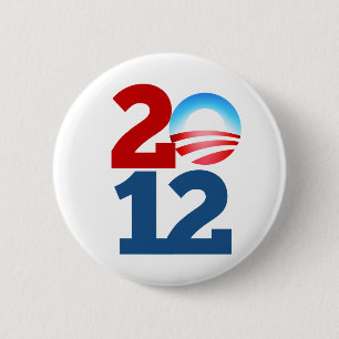 Bóton Redondo 5.08cm Barack Obama 2012