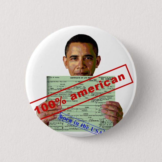 Bóton Redondo 5.08cm Barack Obama 2012 (Frente)