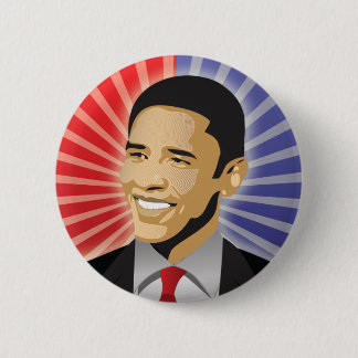 Bóton Redondo 5.08cm Barack Obama corajoso