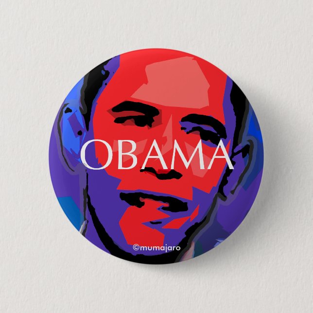 Bóton Redondo 5.08cm Barack Obama, é verdadeiro mas… (Frente)