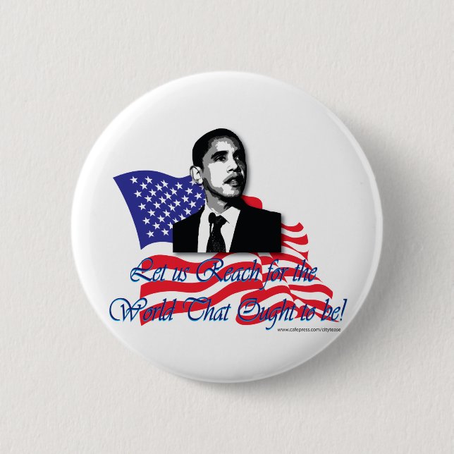 Bóton Redondo 5.08cm Barack Obama?EUA (Frente)