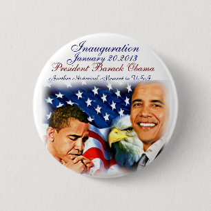 Bóton Redondo 5.08cm Barack Obama Inauguration2013_Button