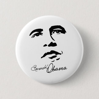 Bóton Redondo 5.08cm Barack Obama Signature