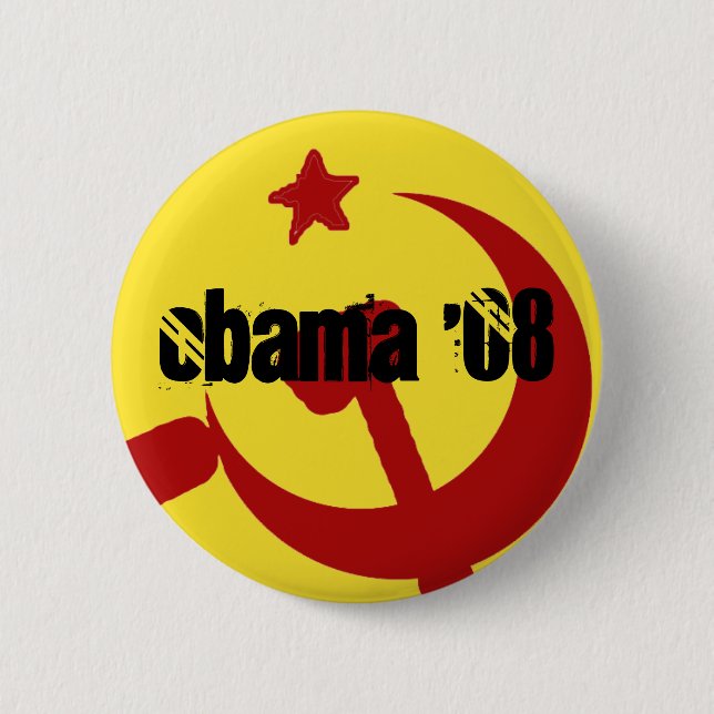 Bóton Redondo 5.08cm BarackObamaschange, Obama '08 (Frente)