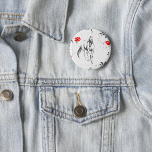 Bóton Redondo 5.08cm Baroque Horse Button