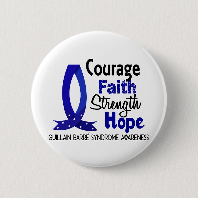 Bóton Redondo 5.08cm Barra Syndrom de Guillain da esperança da força da (Frente)