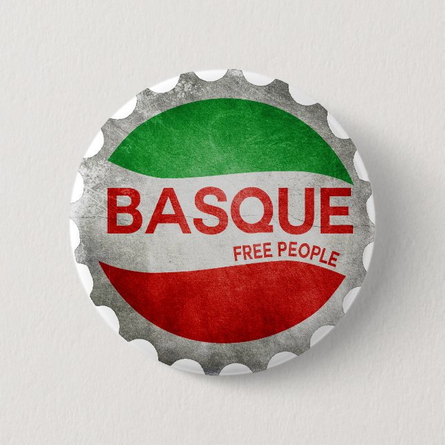 Bóton Redondo 5.08cm basco Bayonne Euskadi (Frente)