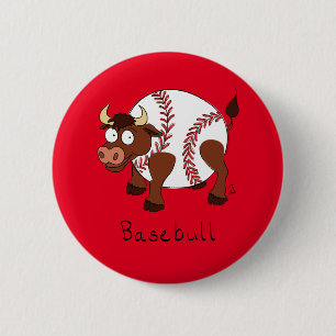Bóton Redondo 5.08cm Basebol divertido esportes Cartoon Animal Crianças