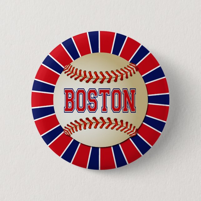 BÓTON REDONDO 5.08CM BASEBOL RETRO DE BOSTON (Frente)
