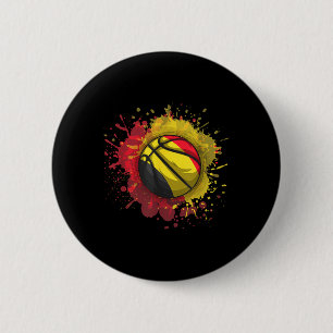 Bóton Redondo 5.08cm Basquete Com Bandeira Da Bélgica