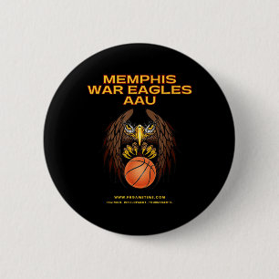 Bóton Redondo 5.08cm Basquete Memphis War Eagles Aau