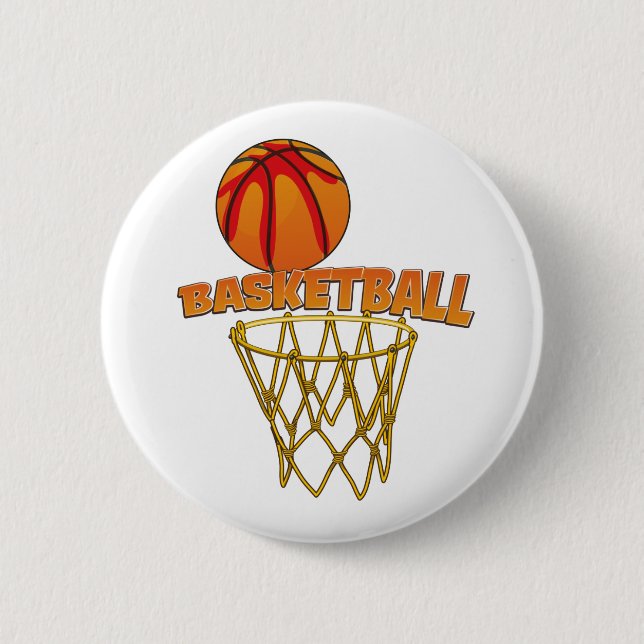 Bóton Redondo 5.08cm Basquetebol (Frente)