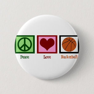 Bóton Redondo 5.08cm Basquetebol do amor da paz