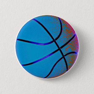 Bóton Redondo 5.08cm Basquetebol dos azuis marinhos