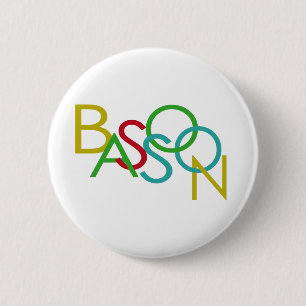 Bóton Redondo 5.08cm BASSOON Letters
