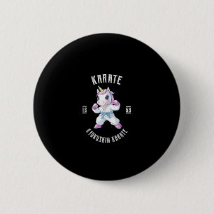 Bóton Redondo 5.08cm Bastante Karate Unicorn Artes Marciais - Unicórnio