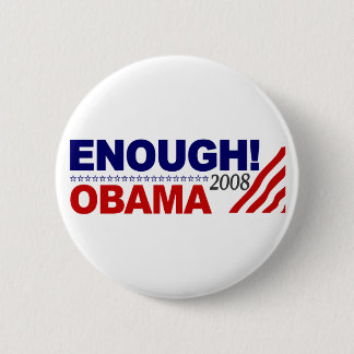 Bóton Redondo 5.08cm BASTANTE! (Obama 2008)