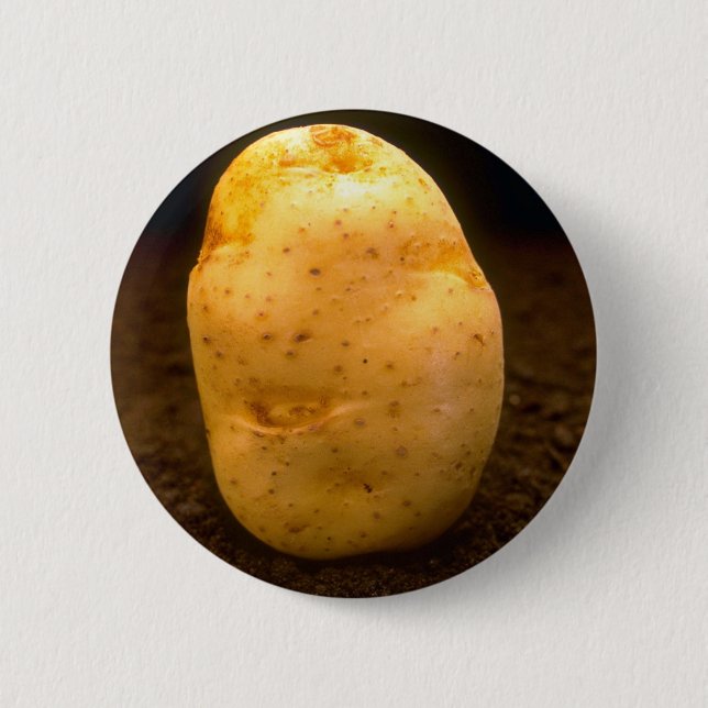 Bóton Redondo 5.08cm Batata na sujeira (Frente)