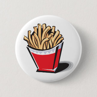 Bóton Redondo 5.08cm batatas fritas retrô, design