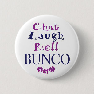 Bóton Redondo 5.08cm bate-papo, riso, rolo - bunco