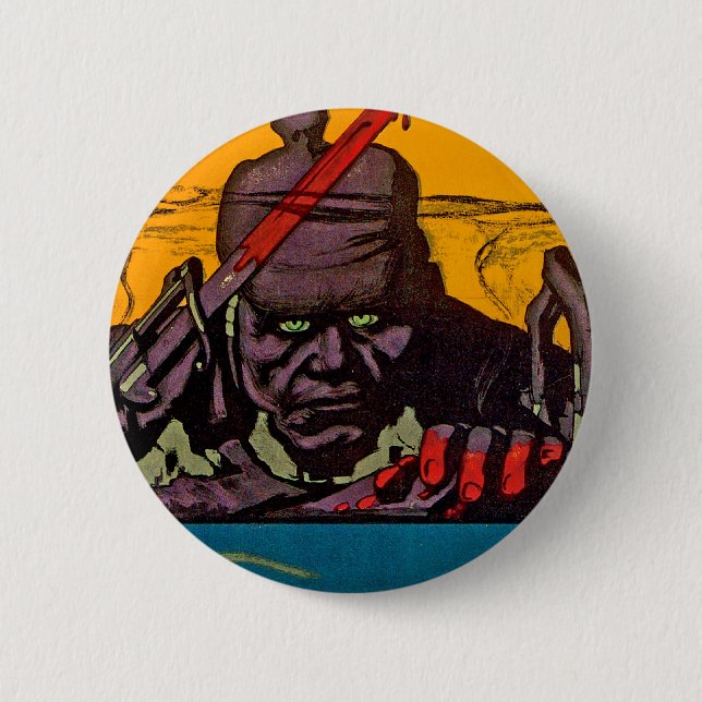 Bóton Redondo 5.08cm Bater De Volta A Arma (Frente)