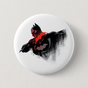 Bóton Redondo 5.08cm Batman Batarang Carmesim