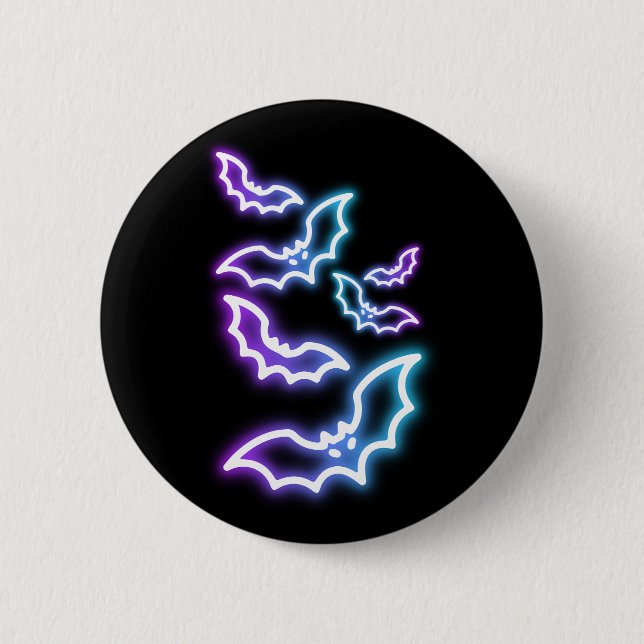 Bóton Redondo 5.08cm Bats (Frente)