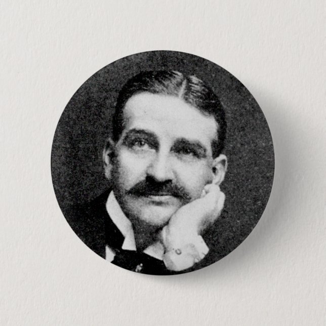 Bóton Redondo 5.08cm Baum ~ Frank Lyman Writer Wizard of Oz (Frente)