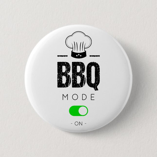 Bóton Redondo 5.08cm BBQ mode on (Frente)