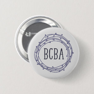 Bóton Redondo 5.08cm BCBA, analista de comportamento, BCBA